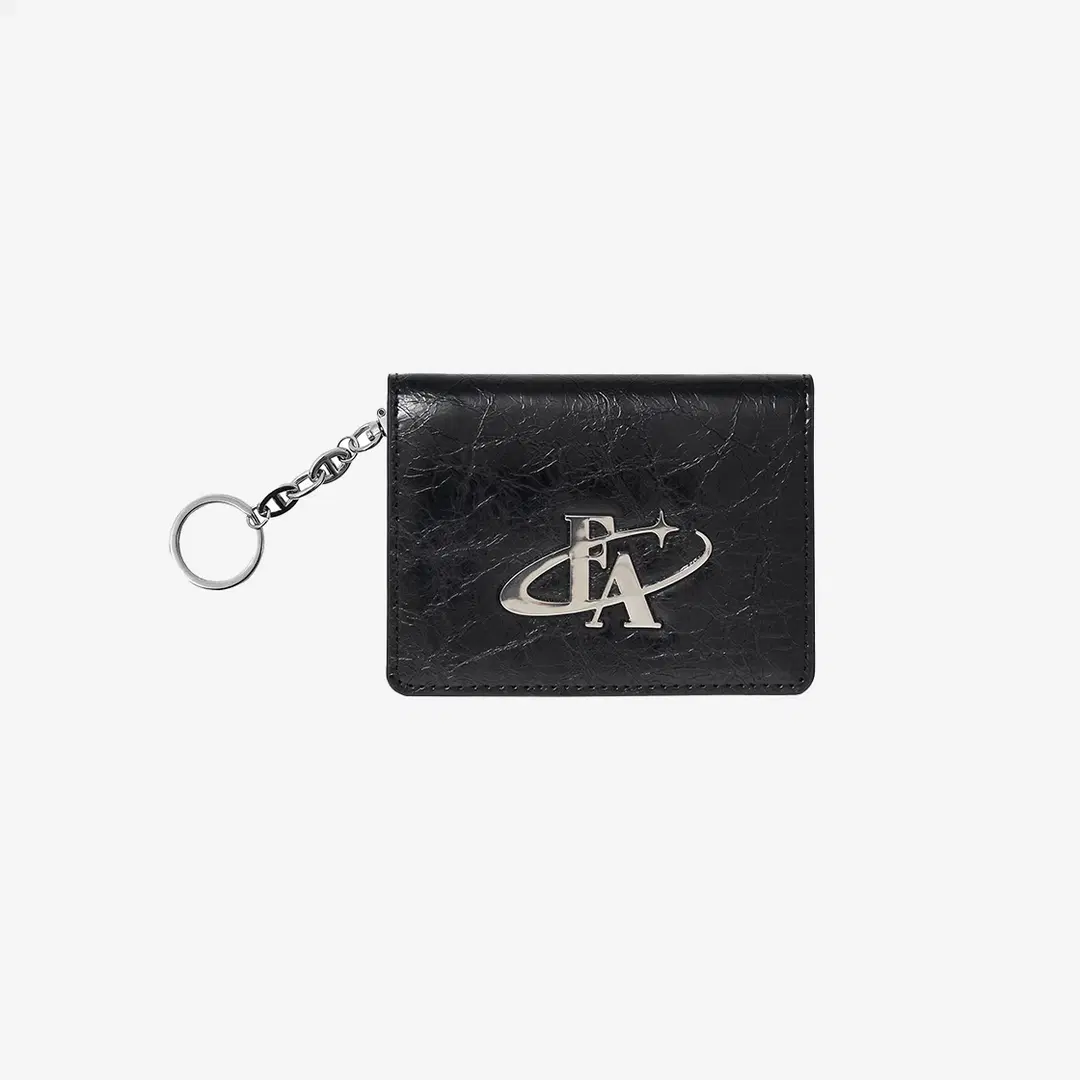 For Appeal [KREAM Exclusive] Forappeal Metal Logo Flap Card Wallet Black