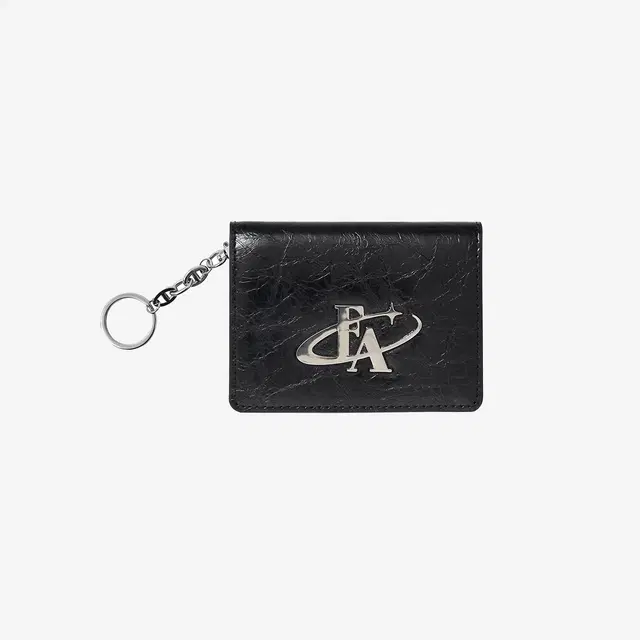 For Appeal [KREAM Exclusive] Forappeal Metal Logo Flap Card Wallet Black - view 1
