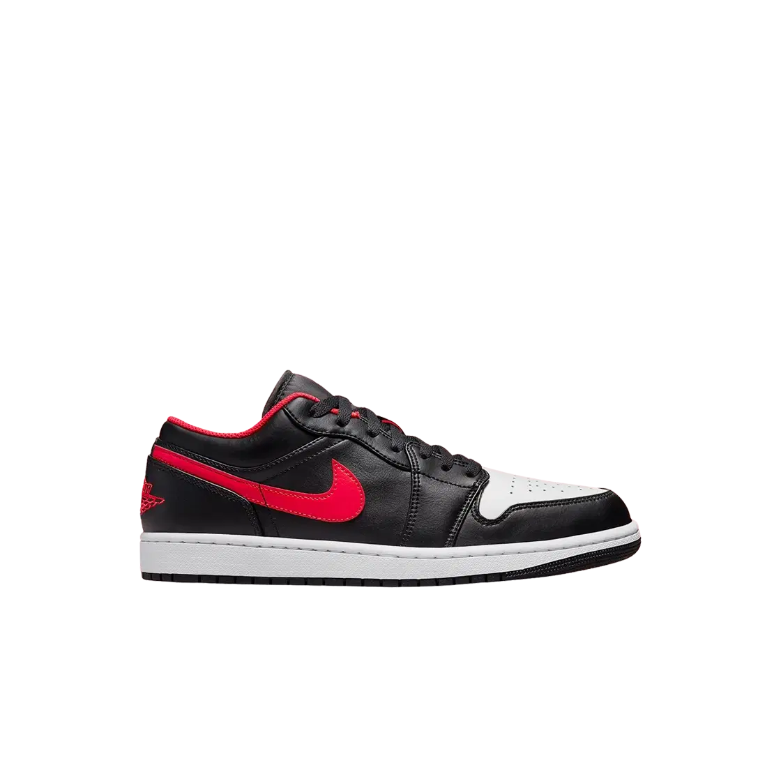 Jordan (GS) Jordan 1 Low Black Fire Red