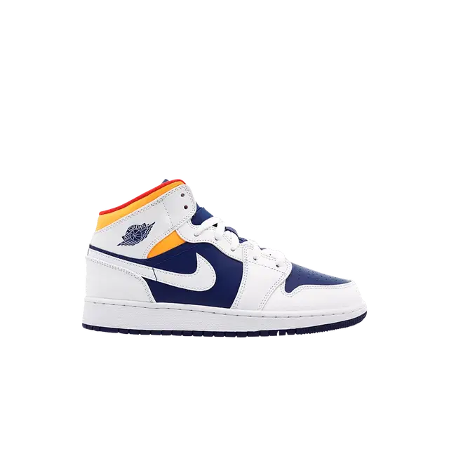 Jordan (GS) Jordan 1 Mid Deep Royal Blue Laser Orange - view 1