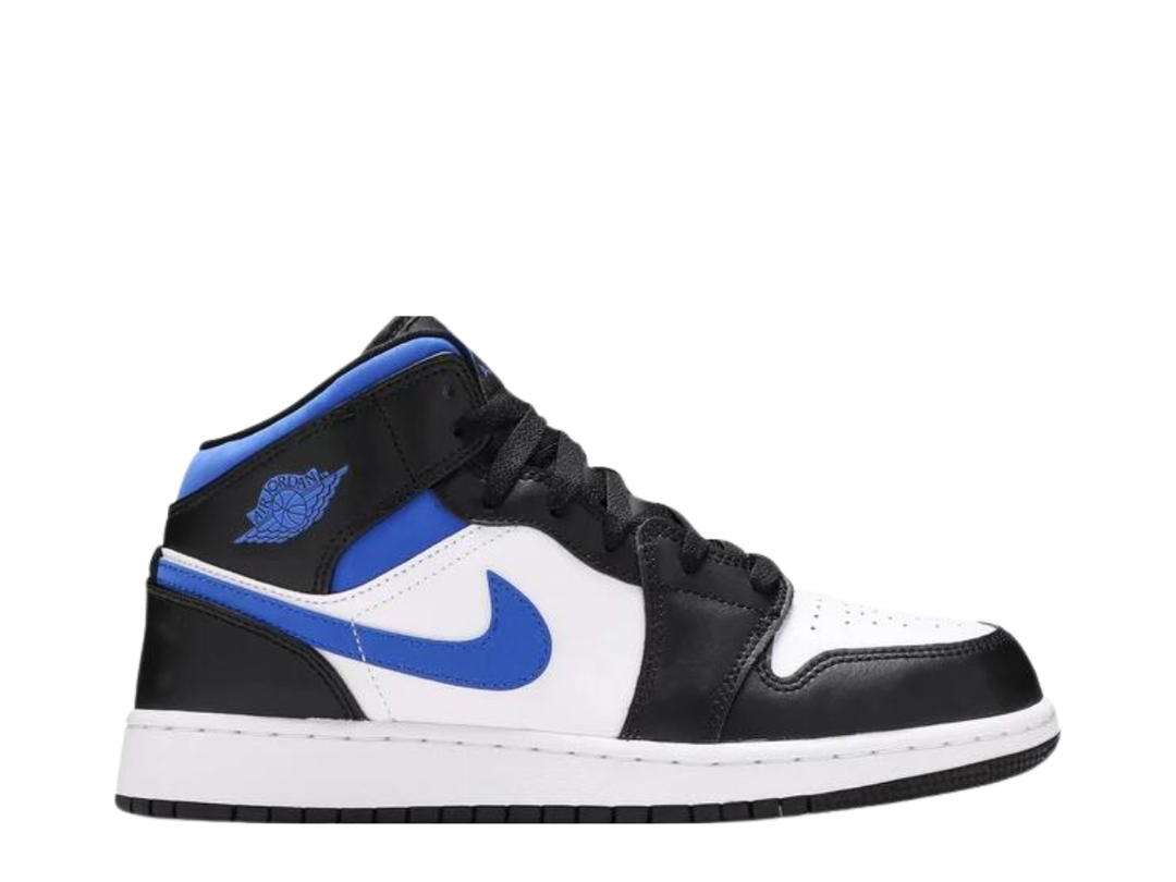 Jordan Jordan 1 Mid White Black Racer Blue (GS)