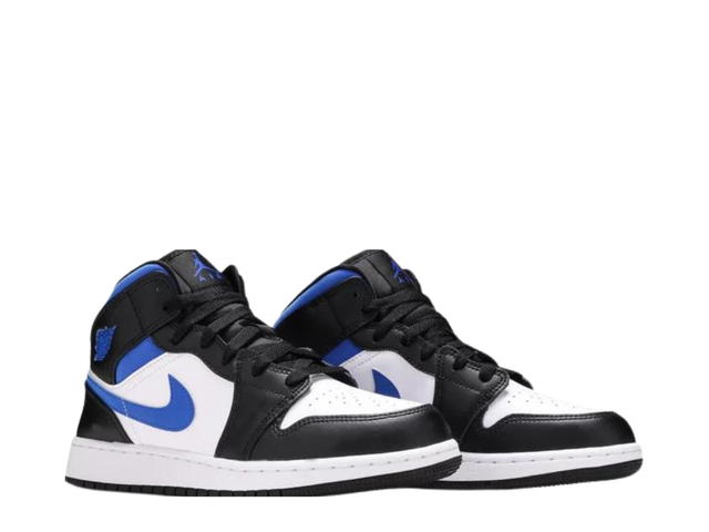 Jordan Jordan 1 Mid White Black Racer Blue (GS) - view 2