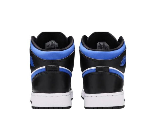 Jordan Jordan 1 Mid White Black Racer Blue (GS) - view 3