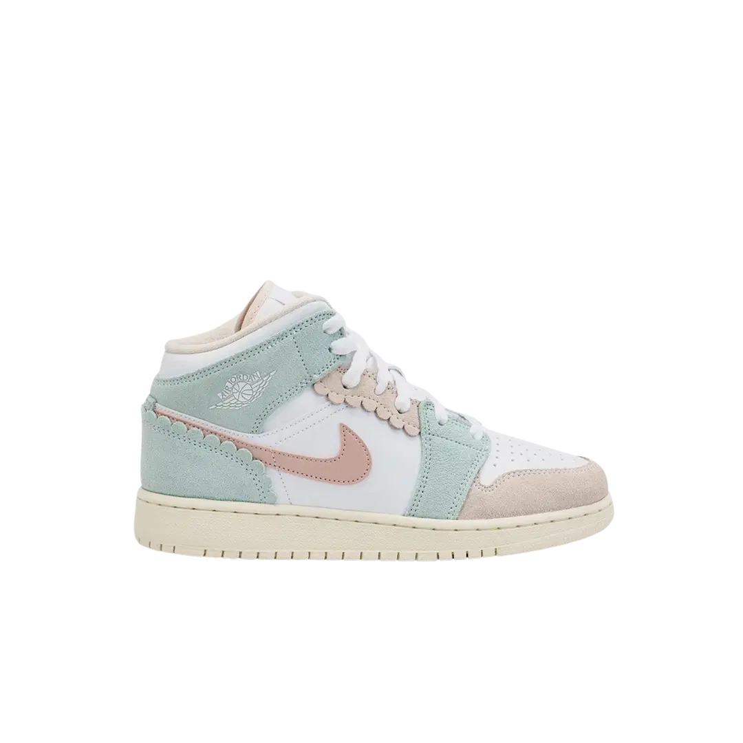 Jordan Jordan 1 Mid SE Pink Oxford (GS)