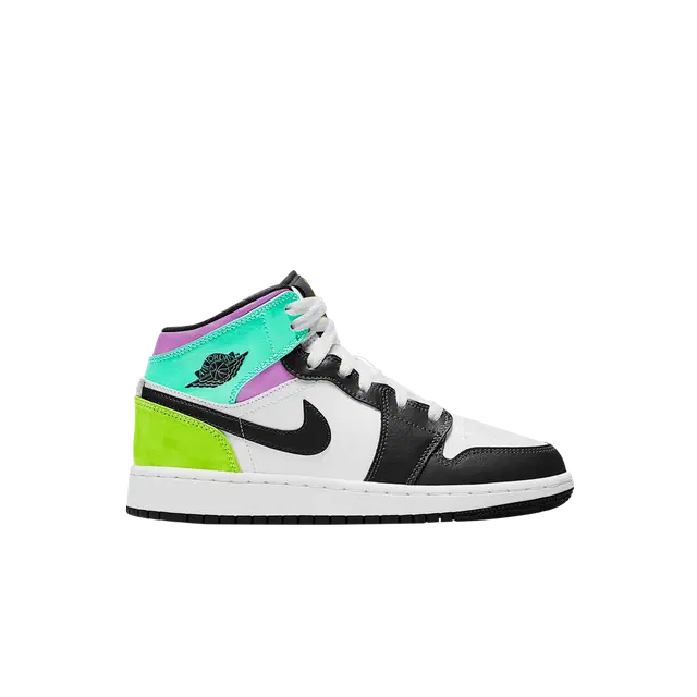 Jordan (GS) Jordan 1 Mid Volt Green Glow - view 2