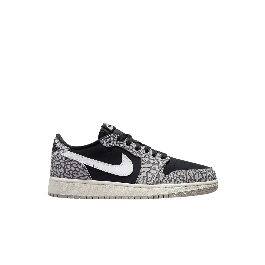 Jordan (GS) Jordan 1 Retro Low OG Black Cement