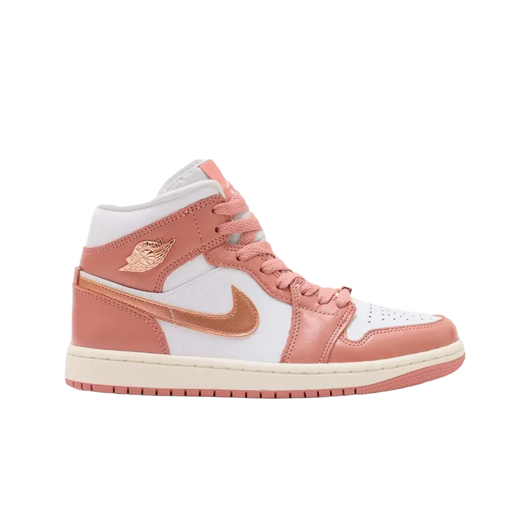 Jordan Jordan 1 Mid SE Red Stardust (Women's)