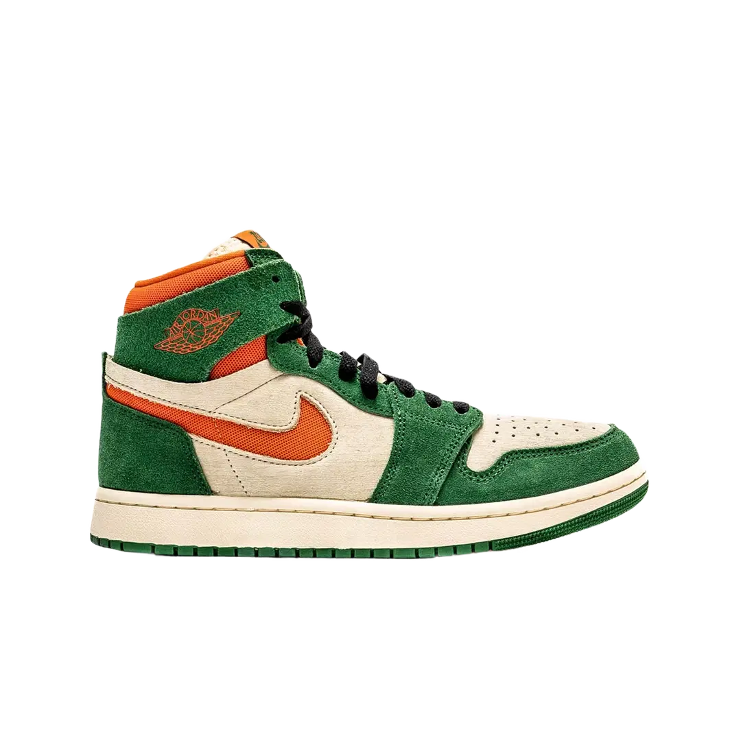 Jordan Jordan 1 High Zoom Air CMFT 2 Pine Green Orange Blaze (Women's)