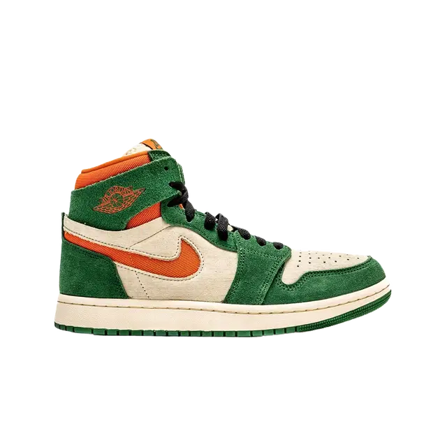 Jordan Jordan 1 High Zoom Air CMFT 2 Pine Green Orange Blaze (Women's) - view 2