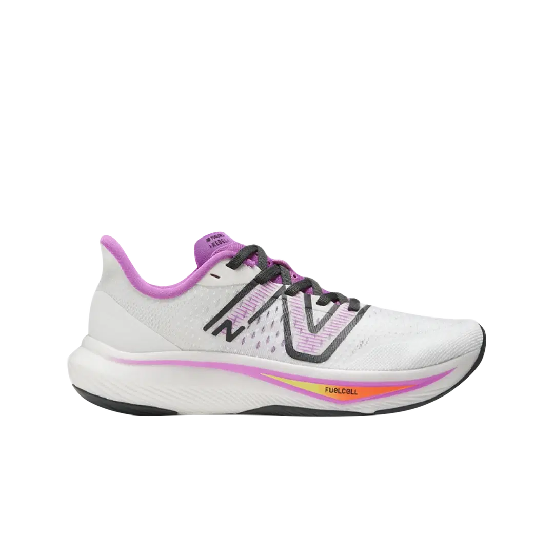 New Balance (W) New Balance Fuelcell Rebel V3 White Cosmic Rose