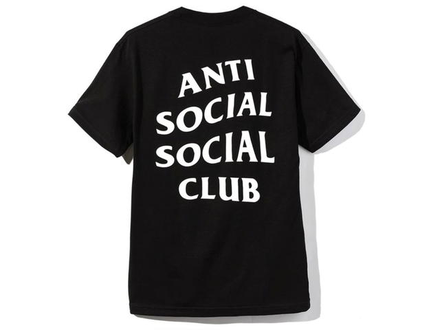Anti Social Social Club Anti Social Social Club Logo 2 Tee (FW19) Black - view 1