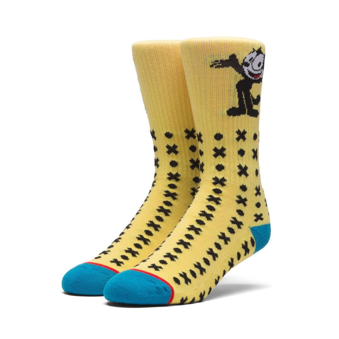 HUF FELIX CLASSIC H CREW SOCKS Banana