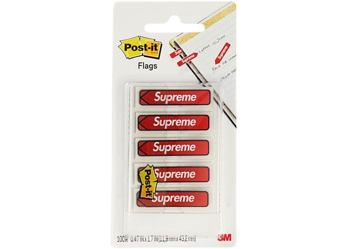 Supreme Supreme Post-it Flags Red