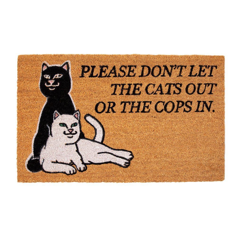 RipNDip Don't Let The Cops In Door Mat