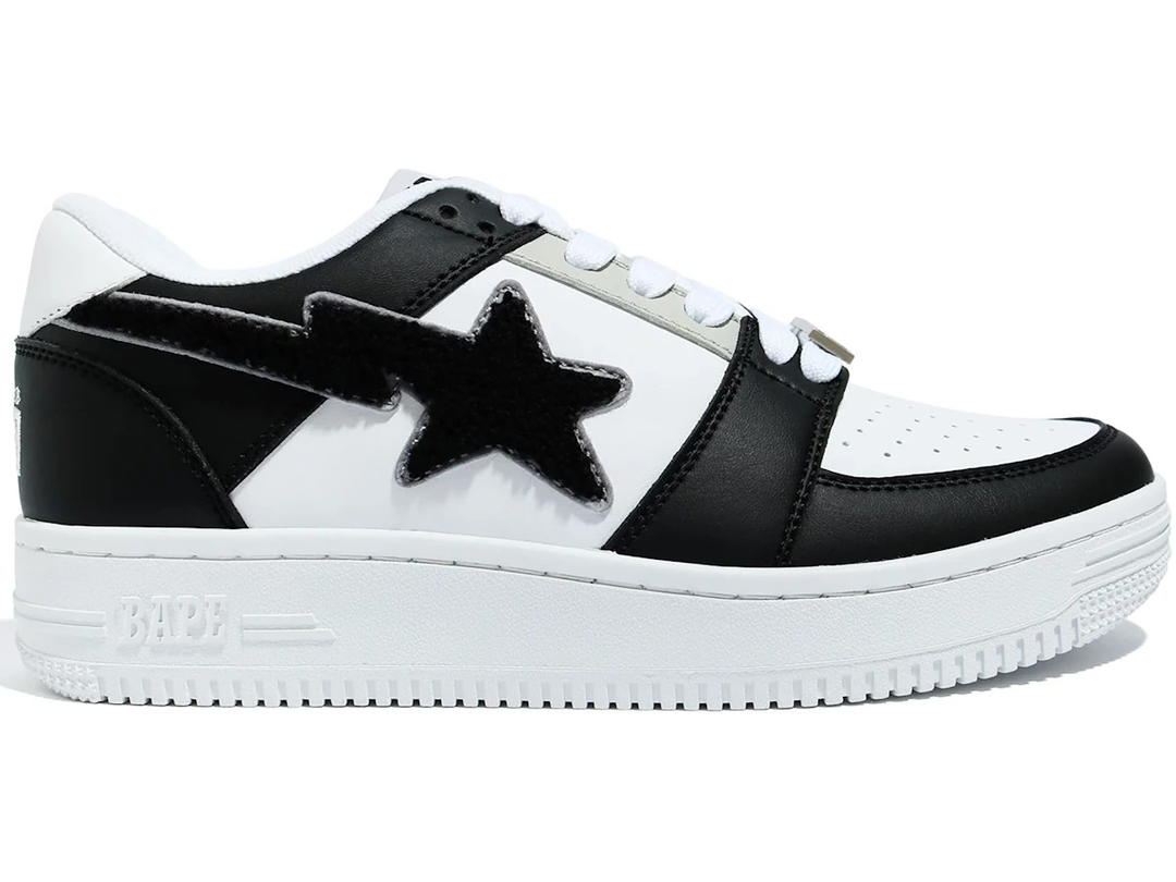 Bape A Bathing Ape Bape Sta Low Patched Black