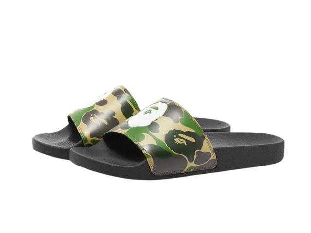 Bape Bape ABC Camo Slide Sandal Green - view 2