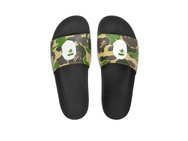 Bape Bape ABC Camo Slide Sandal Green - view 4