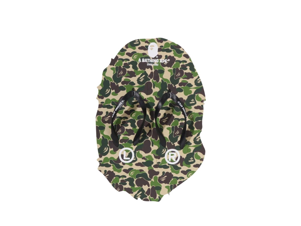 Buy Bape ABC Camo Beach Sandals Green at Sasom – Authentic and Ready to Ship