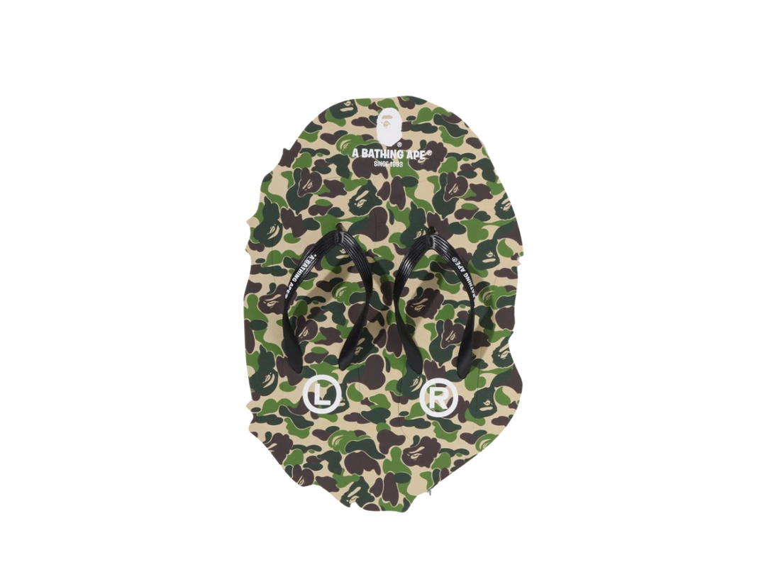 Bape Bape ABC Camo Beach Sandals Green