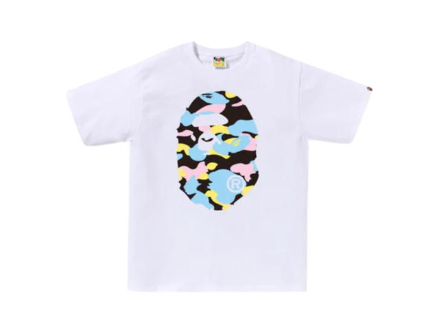 Bape Bape Multi Camo Big Ape Head Tee White - view 1