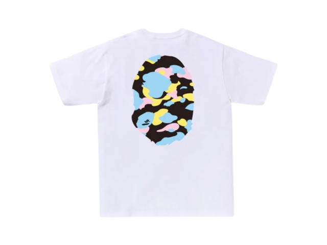 Bape Bape Multi Camo Big Ape Head Tee White - view 2