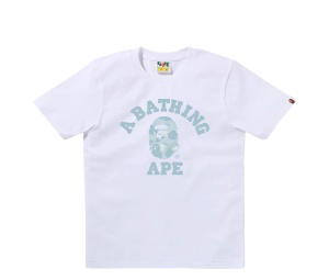 Buy Bape Pastel Color Camo College T-shirt White (W) at Sasom – Authentic and Ready to Ship
