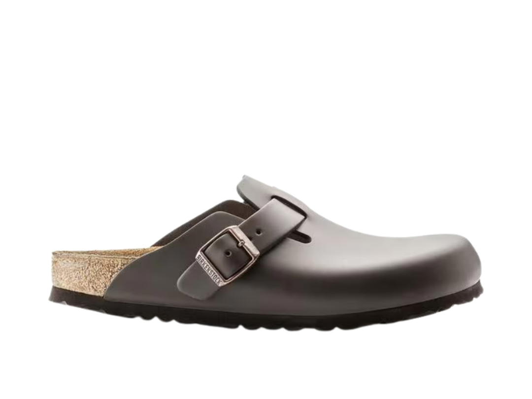 Birkenstock Birkenstock Boston Natural Leather Dark Brown