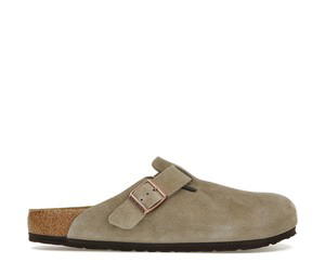 Buy Birkenstock Boston Suede Leather Taupe Narrow at Sasom – Authentic and Ready to Ship