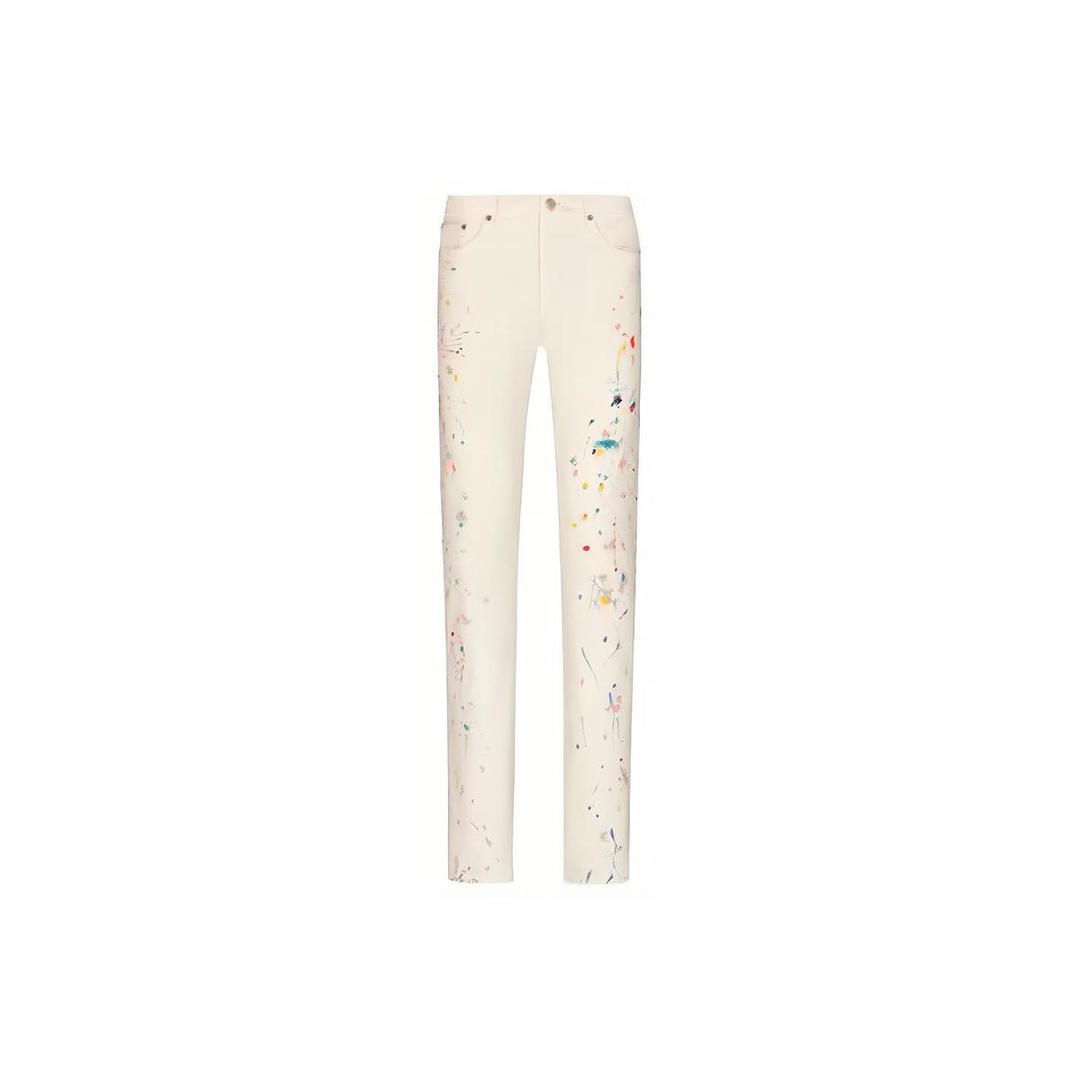 Dior Dior Paint Splatter Slim-Fit Jeans