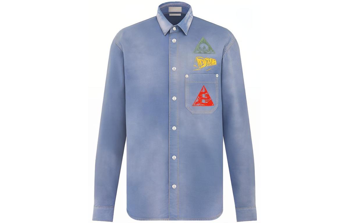 Dior Dior Buttoned Long Sleeved Denim Shirt