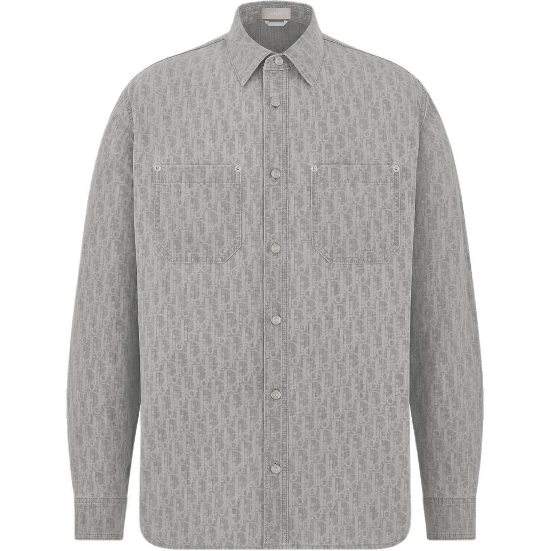 Dior Dior Shirts Men Gray