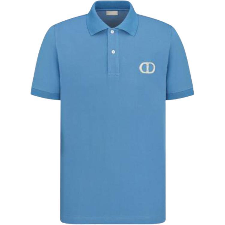 Dior Dior SS25 Polo Shirt Men's Blue