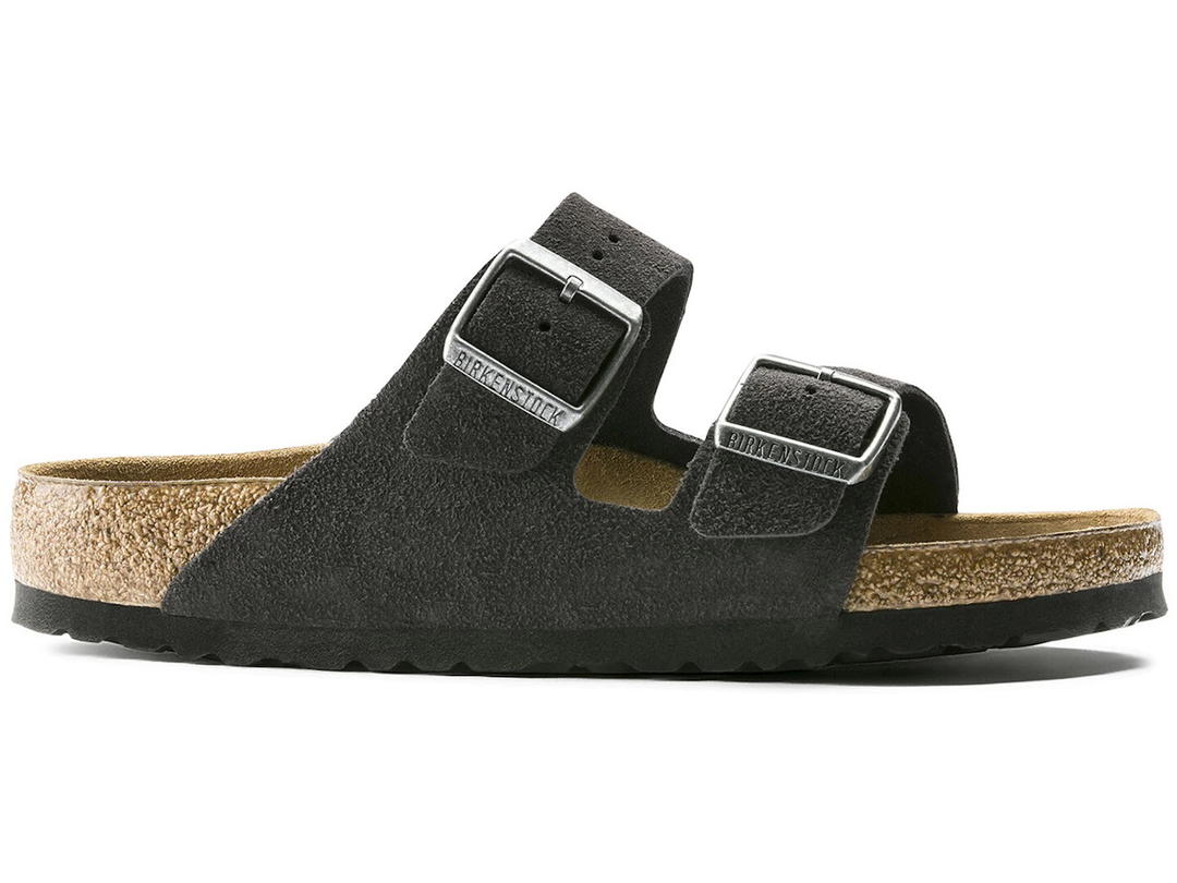 Birkenstock Birkenstock Arizona Soft Footbed Suede Velvet Grey
