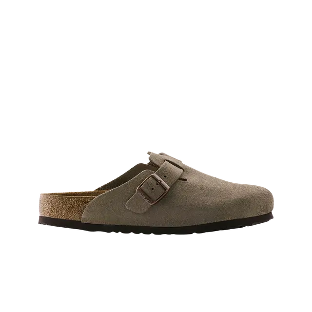 Birkenstock Birkenstock Boston Soft Footbed Suede Taupe - view 1