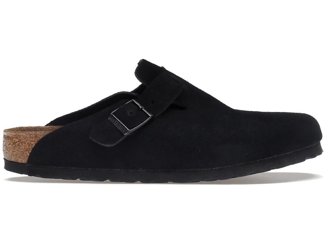 Birkenstock Birkenstock Boston Soft Footbed Suede Black