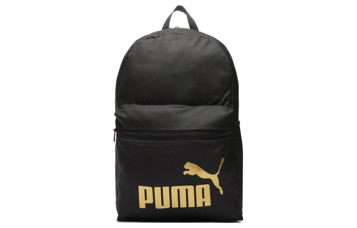 Puma Puma Fabric Backpack Regular Unisex Black Gold