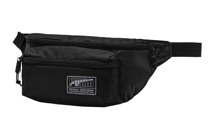 Puma Puma Fabric Fanny Pack One Shoulder Crossbody Bag Sling Bag Small Size Unisex Black