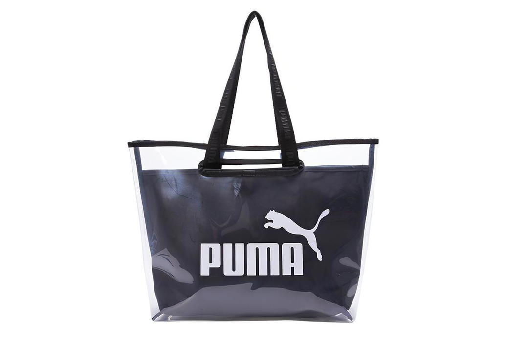 Puma Puma Fabric Combo Bag Tote Bag Shopping Bag Shoulder Bag Handbag Regular Unisex Pure Black