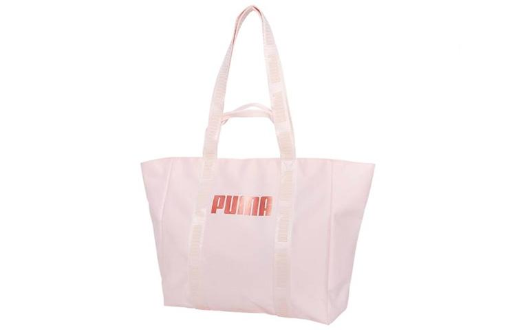 Puma Puma Fabric Tote Bag Shopping Bag Handbag Shoulder Bag Regular Women's Cherry Blossom Pink