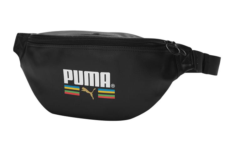 Puma Puma Textile Artificial Leather Crossbody Bag Sling Bag Fanny Pack Regular Unisex Black