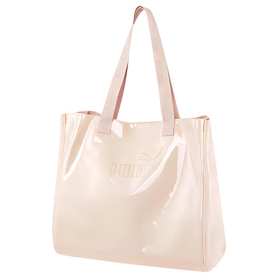 Puma Puma Artificial Leather Tote Bag Shopping Bag Shoulder Bag Handbag Regular Unisex Quicksand Pink