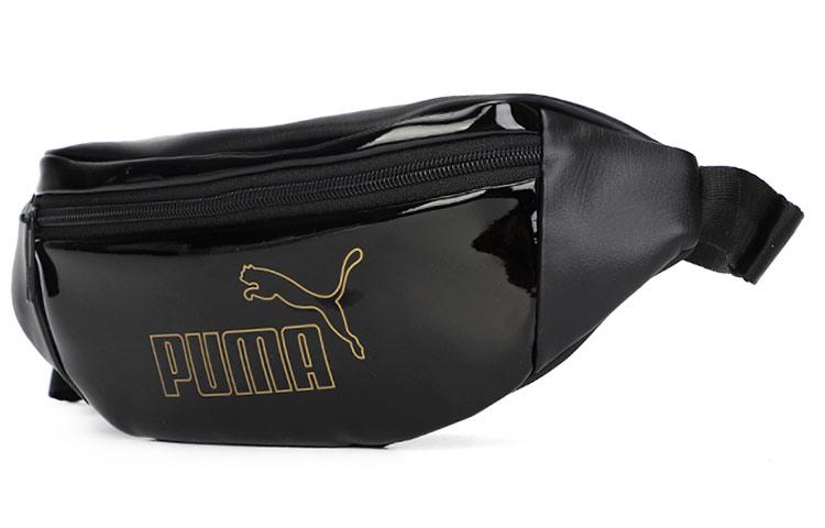 Puma Puma Shiny Patent Leather Shoulder Bag Crossbody Bag Fanny Pack Regular Unisex Black