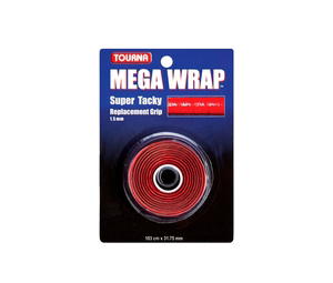 Buy Tourna Mega Wrap 1.5mm Replacement Grip Tape Racket Tennis Red at Sasom – Authentic and Ready to Ship