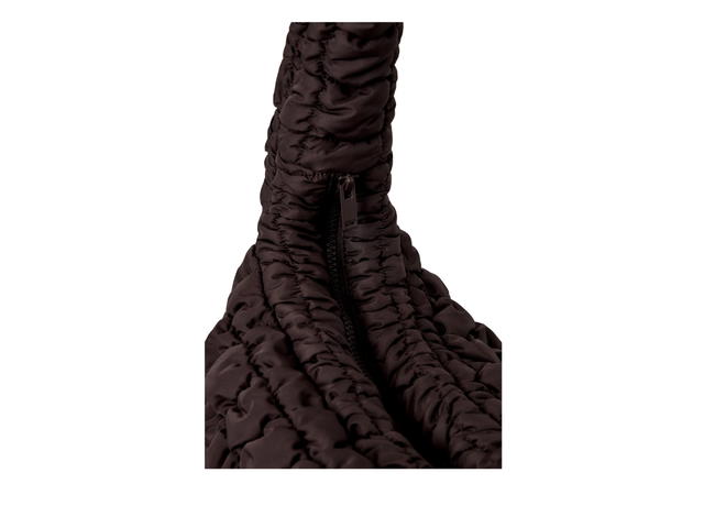 COS COS Oversized Quilted Crossbody Bag Dark Brown - view 3