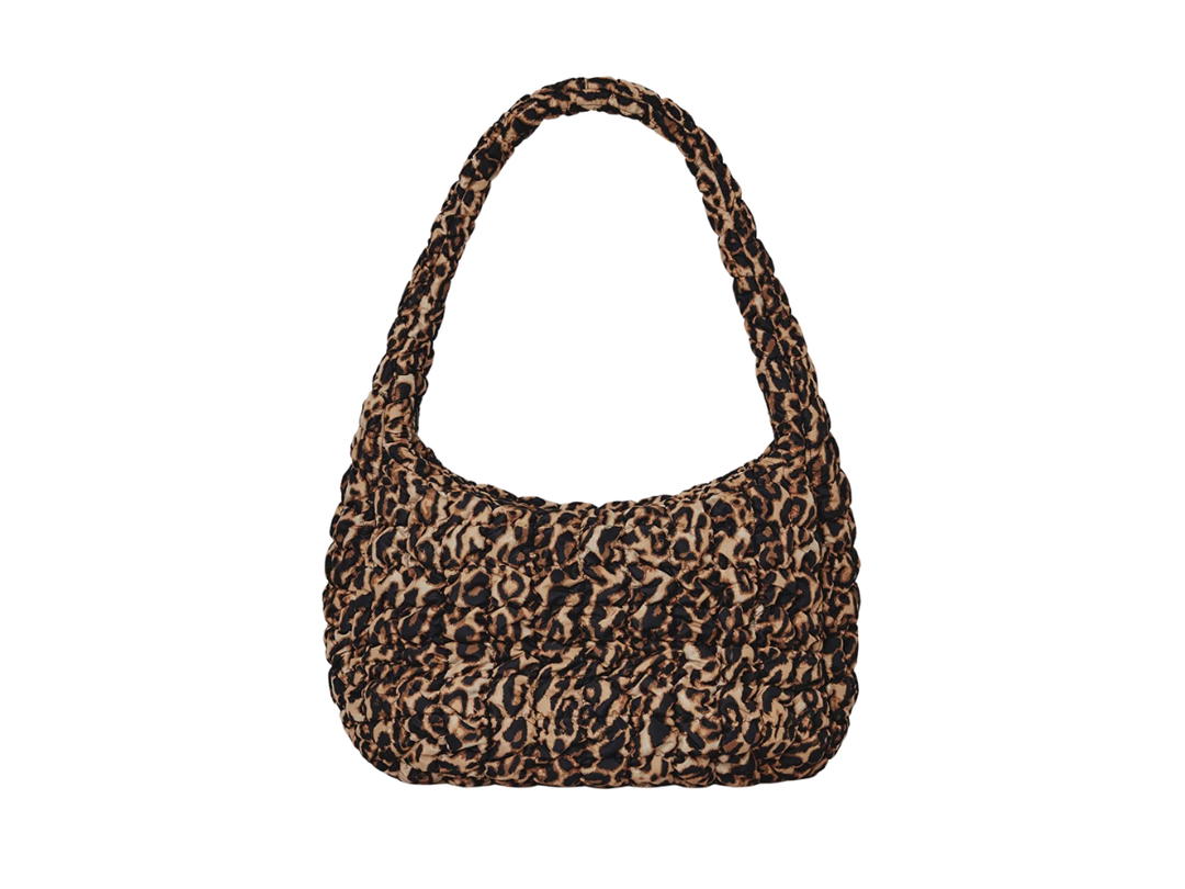 COS COS Oversized Quilted Crossbody Bag Leopard