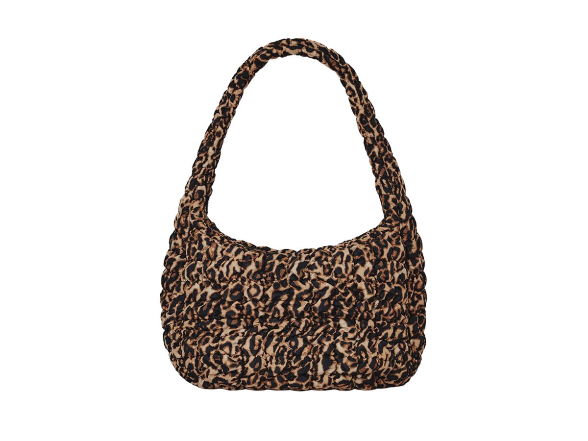 COS COS Oversized Quilted Crossbody Bag Leopard