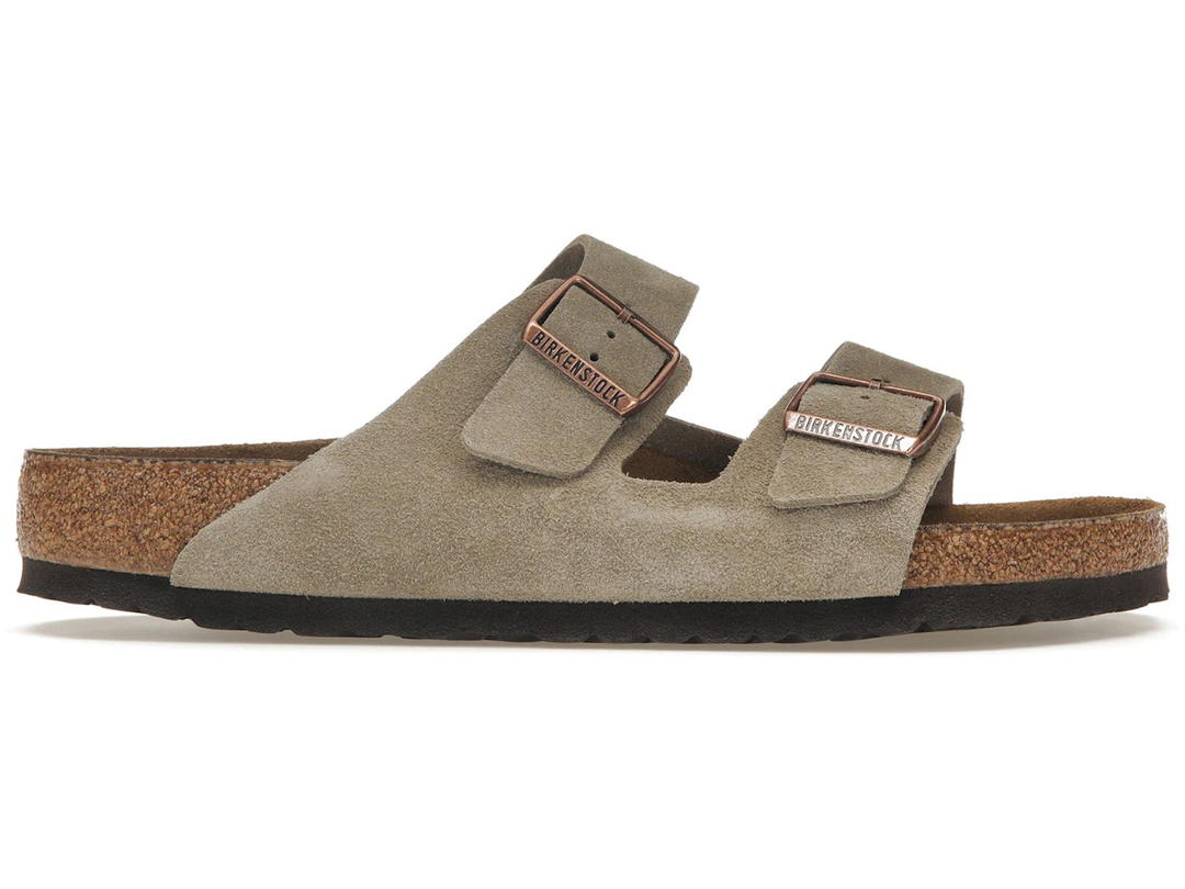 Birkenstock Birkenstock Arizona Soft Footbed Suede Taupe