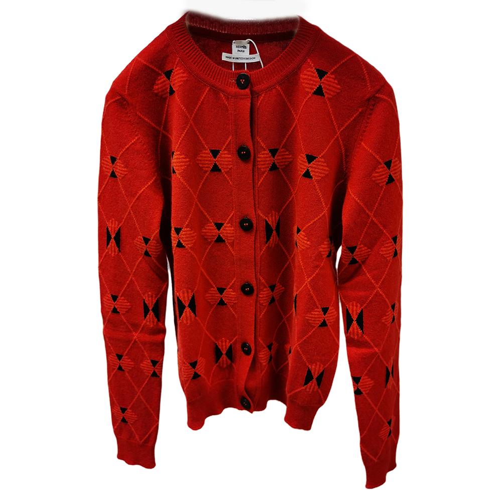 Hermes Hermes Cashmere Sweater Women's Red