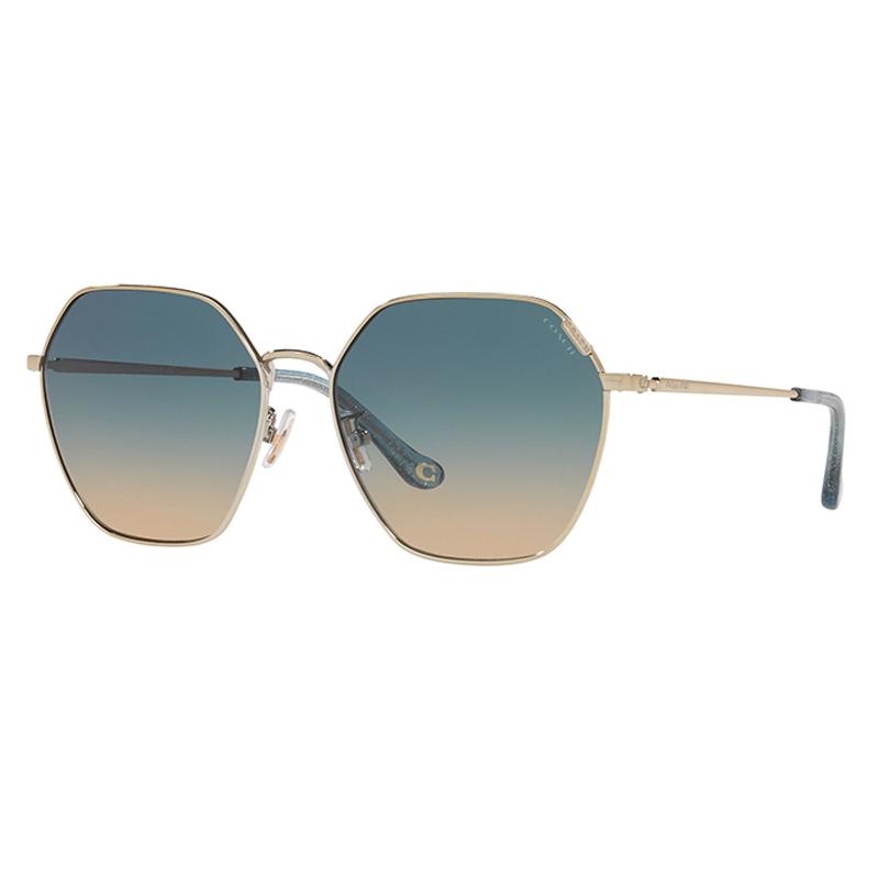 Coach Coach Irregular Shape Sunglasses Women's Gold