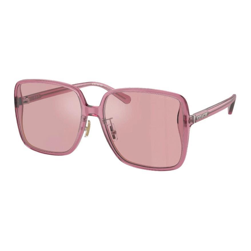 Coach Coach Plate Frame Square Sunglasses Women's Pink